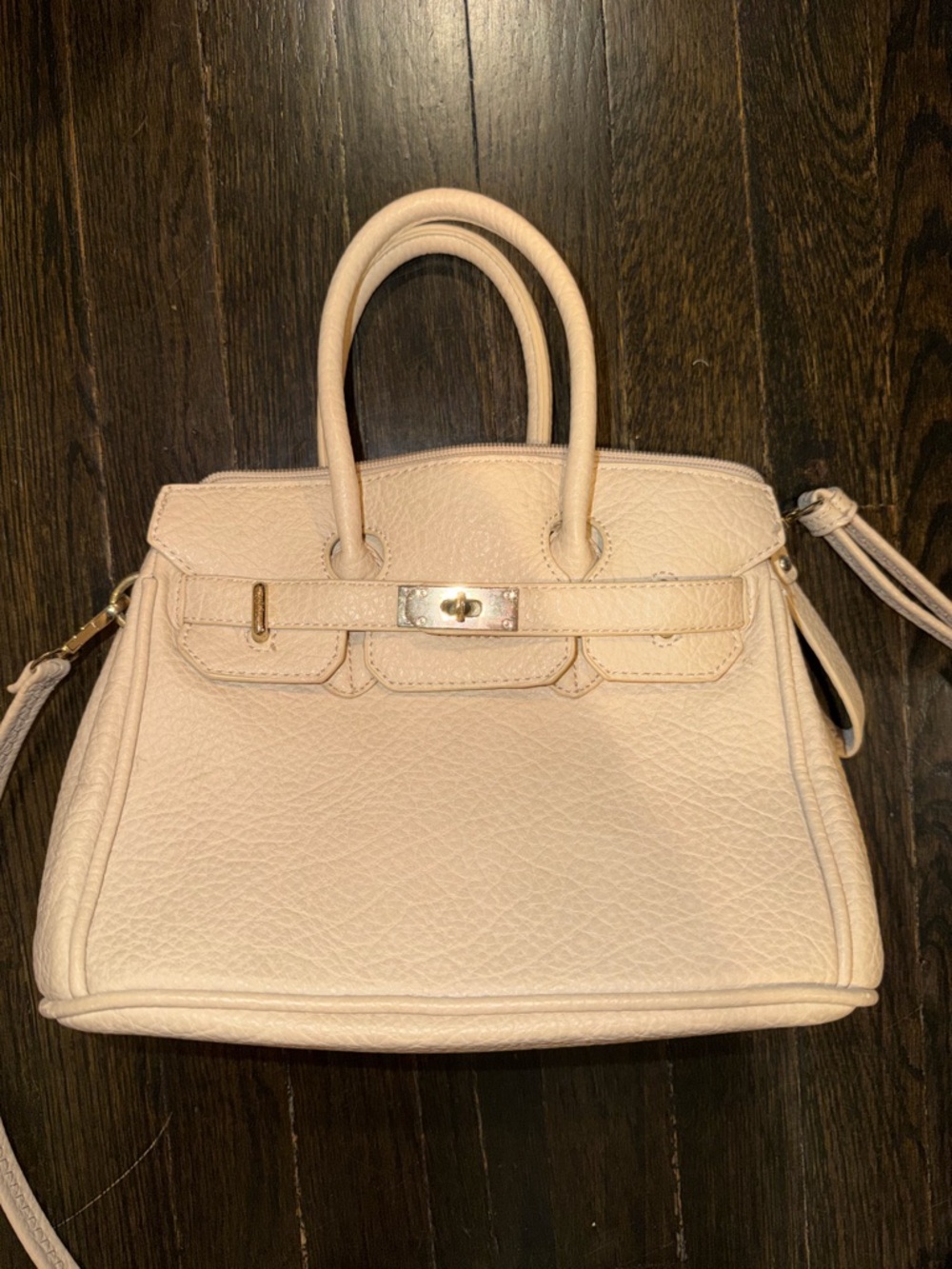 Kelly & Katie Women’s Leather Top-Handle Satchel in Light Pink